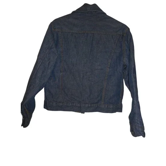 Vtg Size 36R Roebucks red quilted lining Blue Denim Jacket Trucker 1950s/60s - Picture 6 of 6